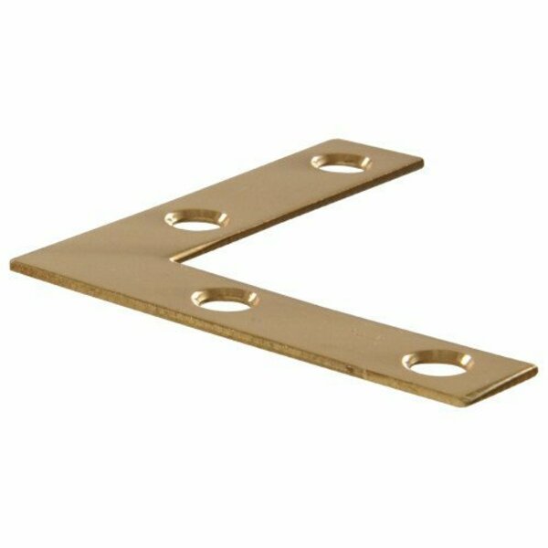 Hillman 2 SOLID BRASS FLAT CORNER IRON 851101